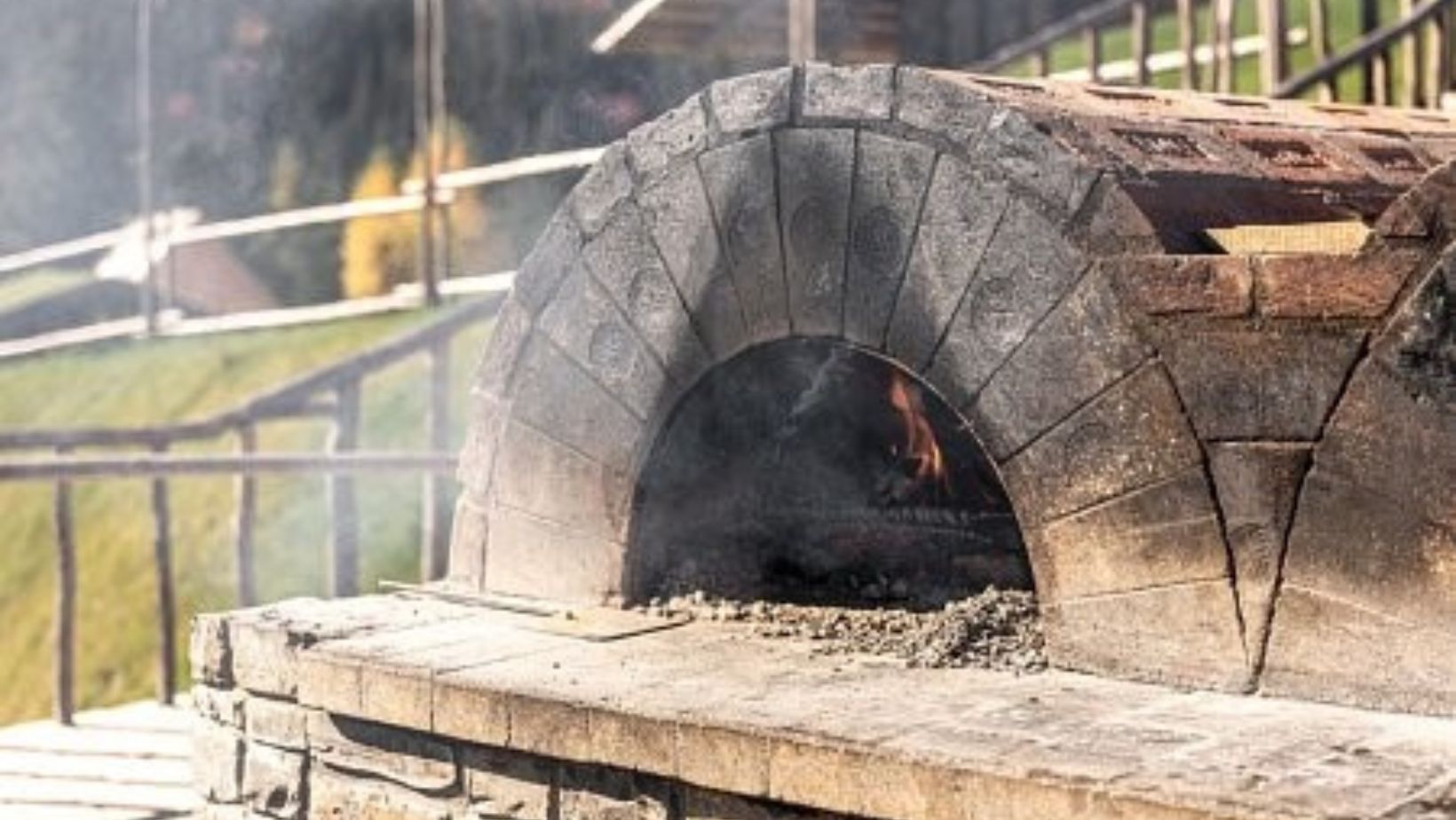 outdoor wood-fired oven