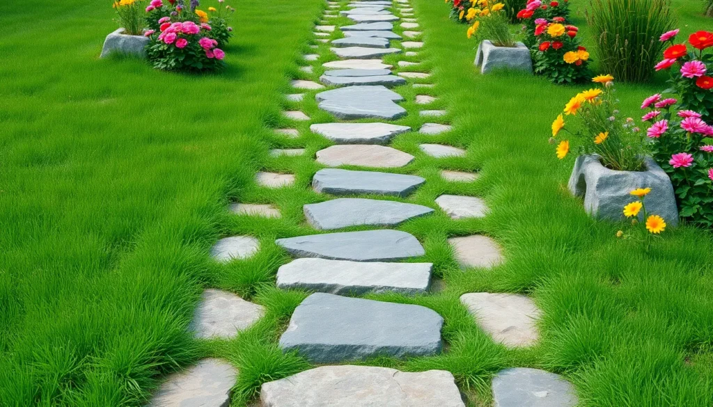 landscaping stepping stones
