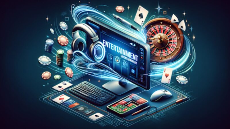 Gaming Setup Enhanced Entertainment