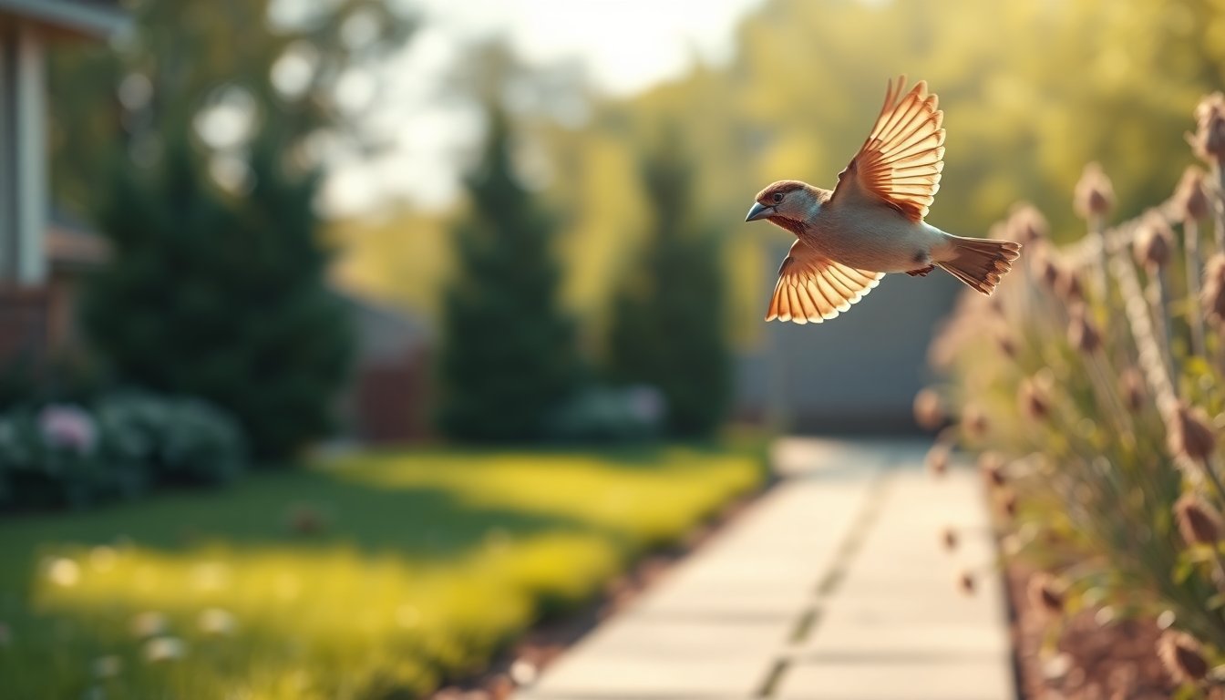 kdtechts landscaping project sparrows in flight