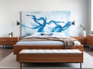 gozumba arctic dance art bedroom set