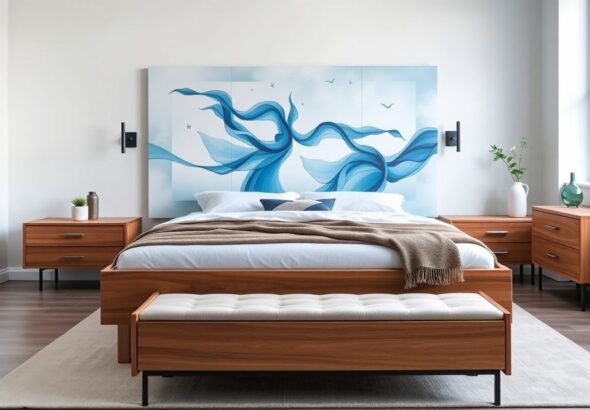 gozumba arctic dance art bedroom set