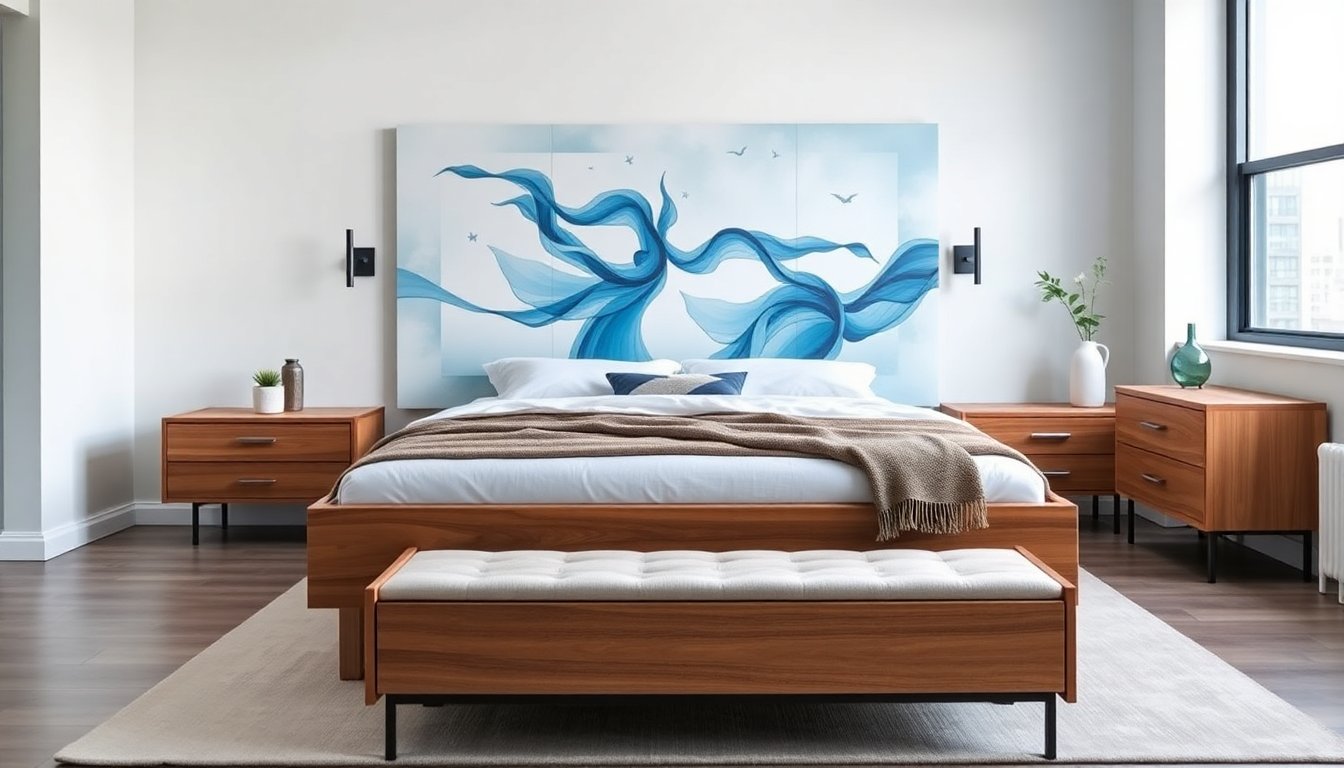 gozumba arctic dance art bedroom set